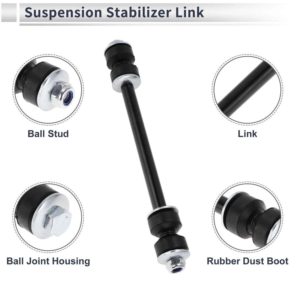 Front Stabilizer Bar Links with 2 Pcs Bushing for Dodge Ram 1500 