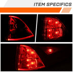 Passenger Side Chrome Outer LED Tail Light Brake Lamp for Honda Odyssey (2018–2023)