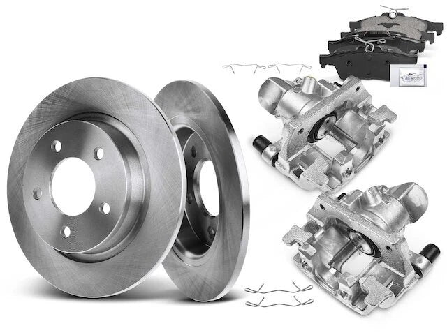 Rear Brake Pad Rotor Caliper Set for Mazda 3 (2009–2013) FX235GY