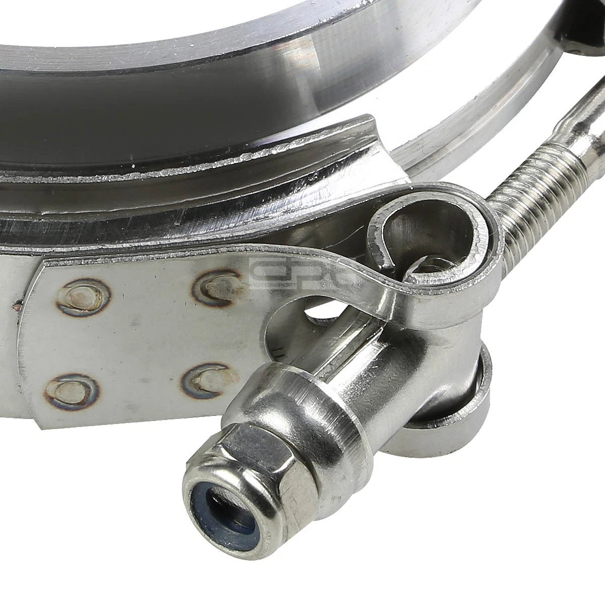 2.5" Stainless V-Band Clamp + Aluminum Flange for Turbo Down Pipe Wastegate