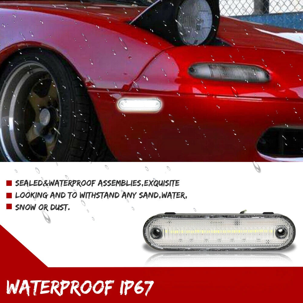 Set of 4 Clear Lens Side Marker Position Lamps for Mazda Miata MX-5
