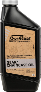 1 Qt HARDDRIVE Gear/Chain Case Oil for Harley V-Twin (1971–Present)