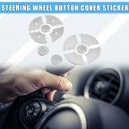 12X Steering Wheel Button Covers for Mercedes-Benz (ABS Silver Tone)