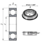 Deep Groove Ball Bearings 6005NR2RS   25x47x12mm