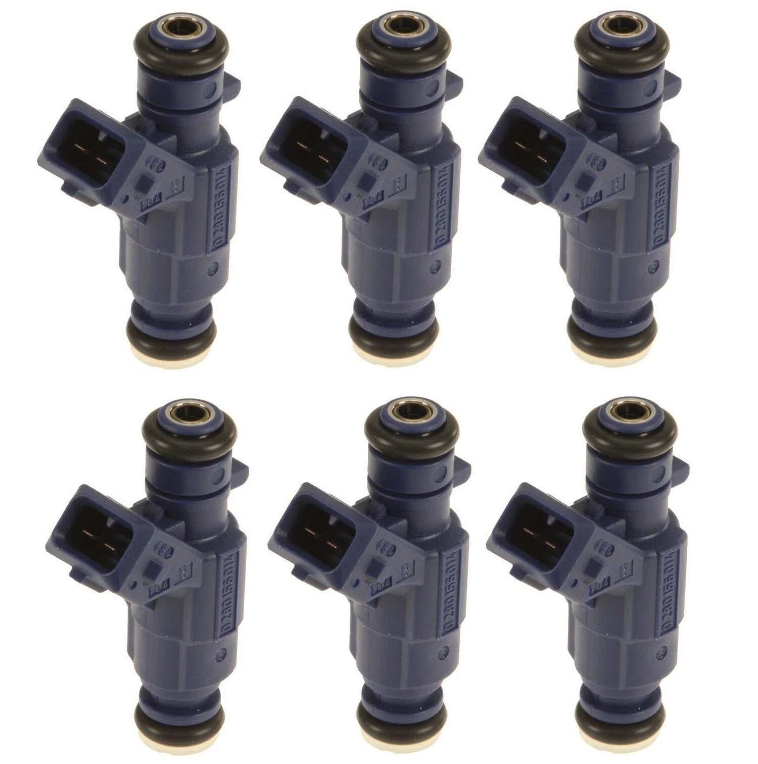 Set of 6 Bosch Fuel Injectors for Mercedes W203 C208 C209 W210 R171 (3.2L V6)