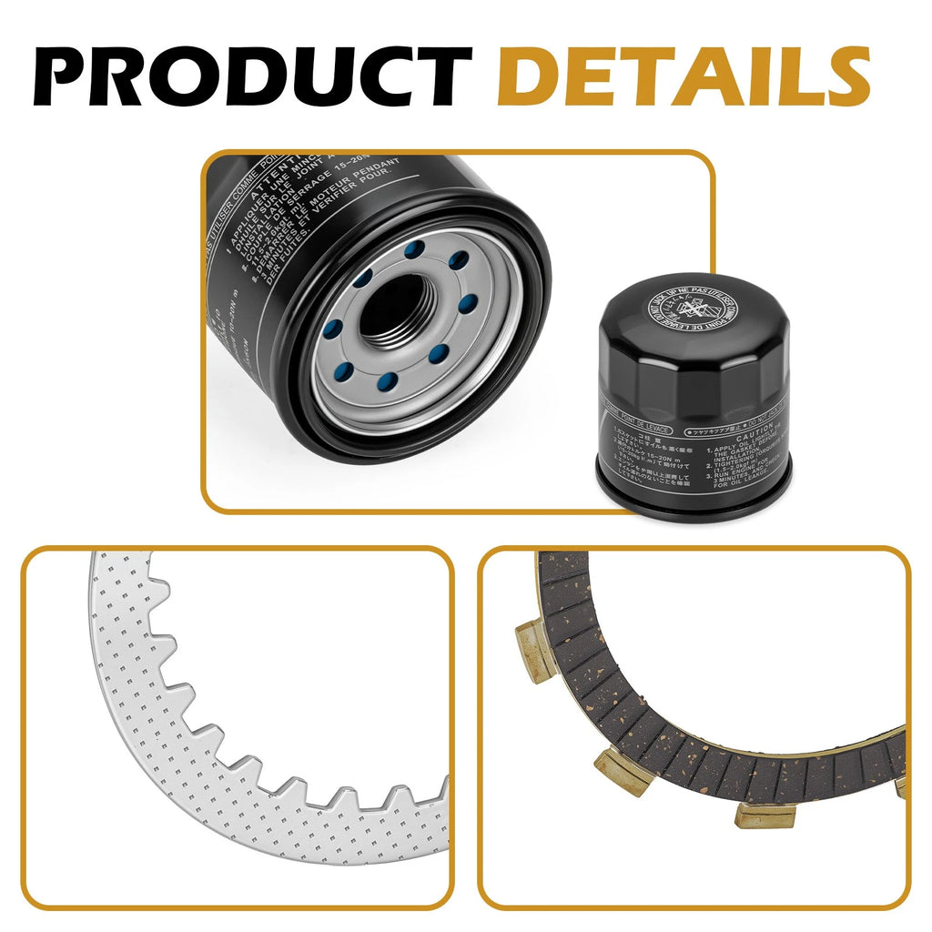 Clutch Friction Plates & Gasket for Kawasaki Vulcan 800 VN800B Classic (1996–2005)