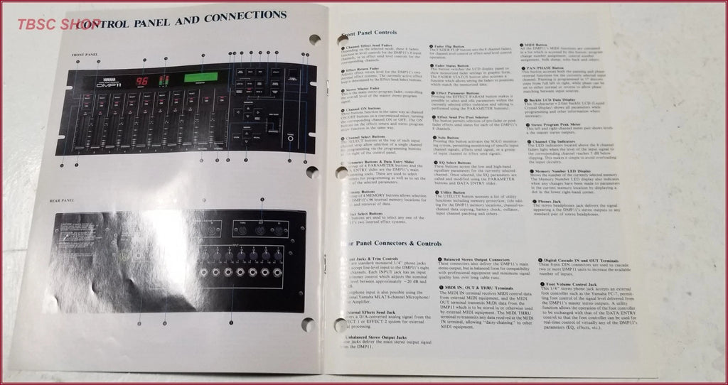 Yamaha DMP11 Digital Mixing Processor Brochure