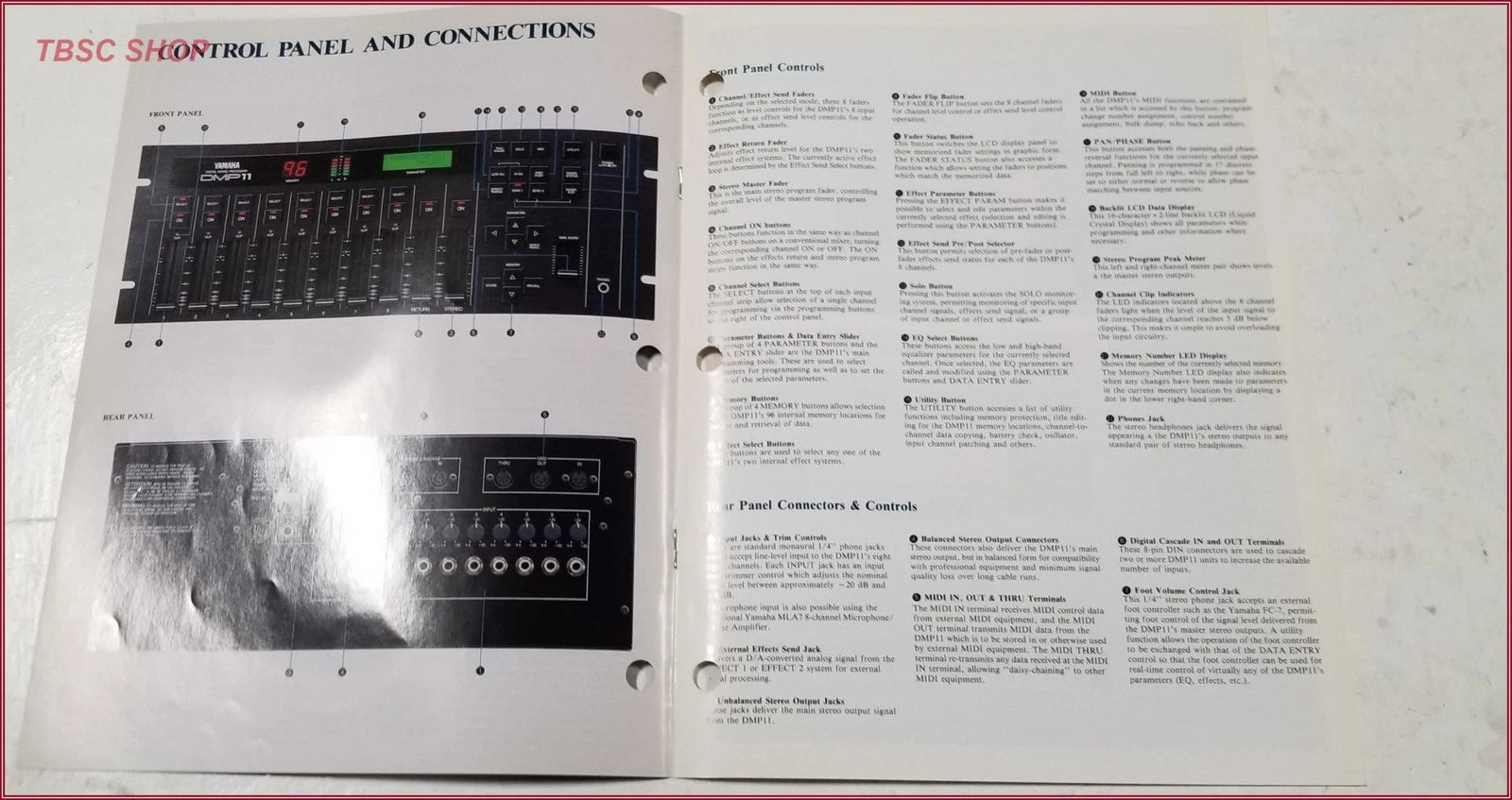 Yamaha DMP11 Digital Mixing Processor Brochure