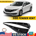 Carbon Fiber Side Fender Air Vent Trim for Honda Civic (2016–2022)