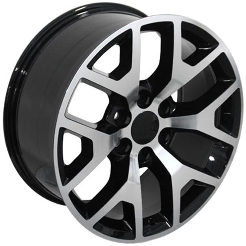 Black Wheel 22x9 Machined Face Replacement for 2003–2014 Chevy Express