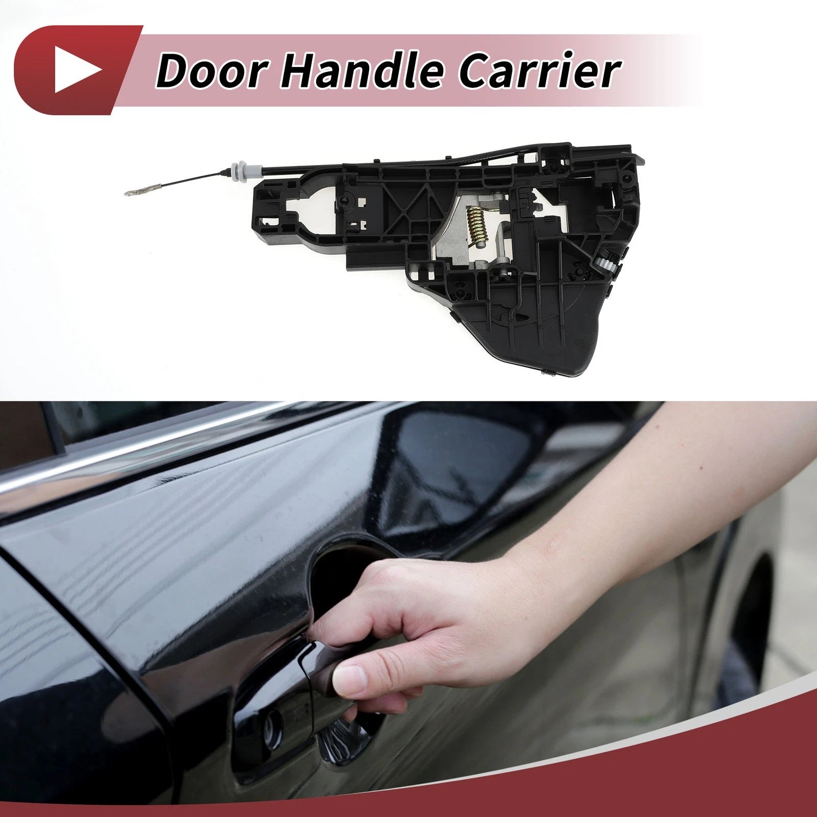 Rear Left Door Handle Carrier for Mercedes-Benz W251 (2006–2013) Black