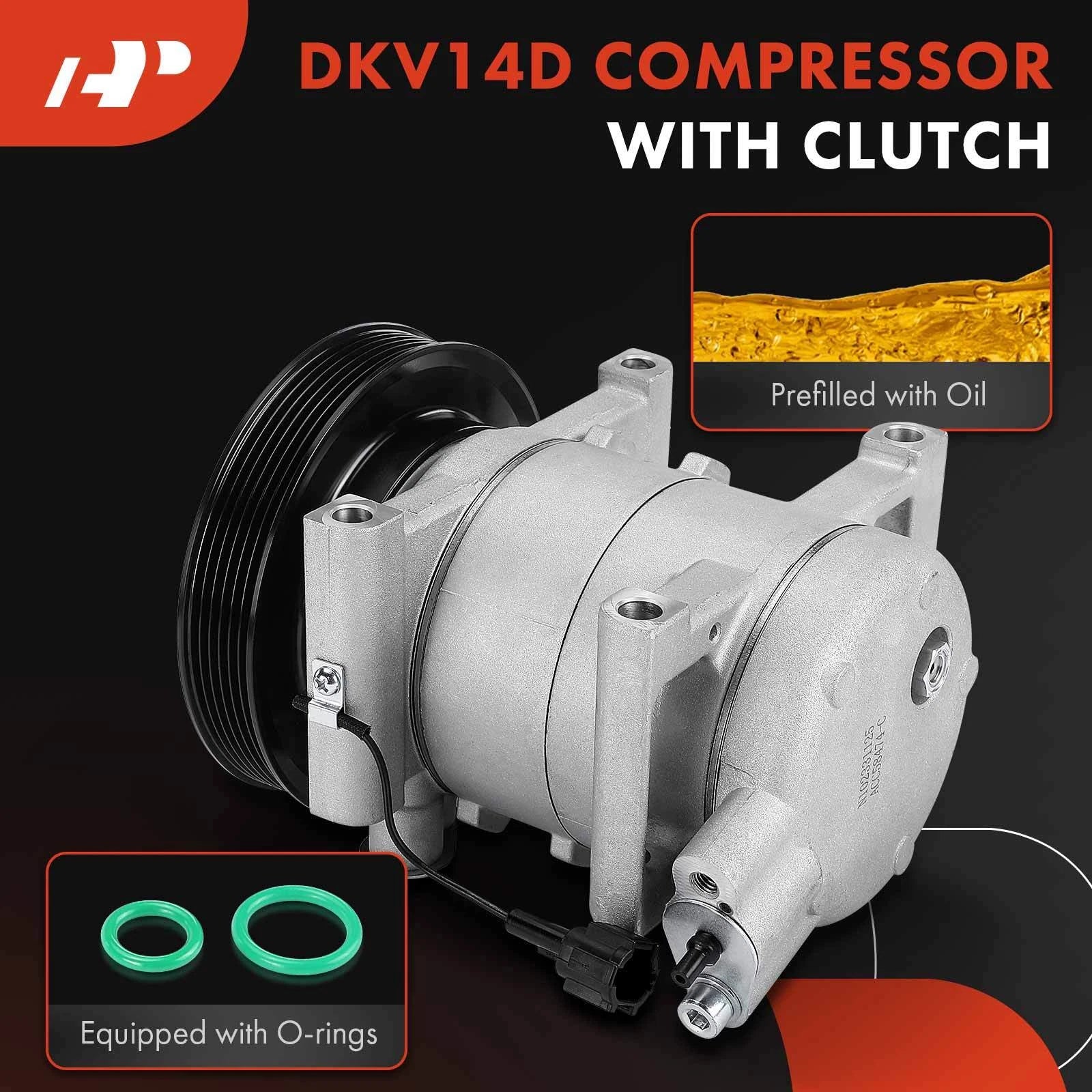 A/C Compressor with Clutch for Nissan Sentra (1998-1999)