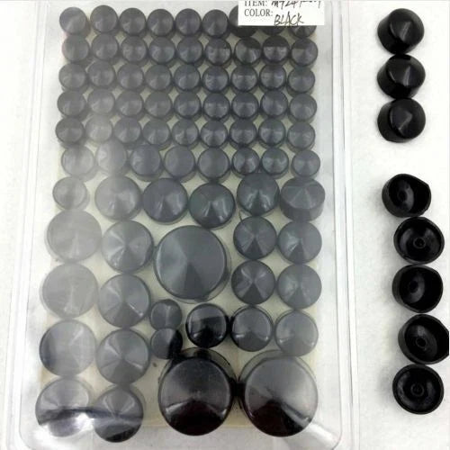 Black ABS Bolt Caps for Harley Softail Twin Cam (1984-2006)