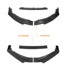Matte Black CK-Style Front Bumper Spoiler Lip for Honda Odyssey (2011–2017)