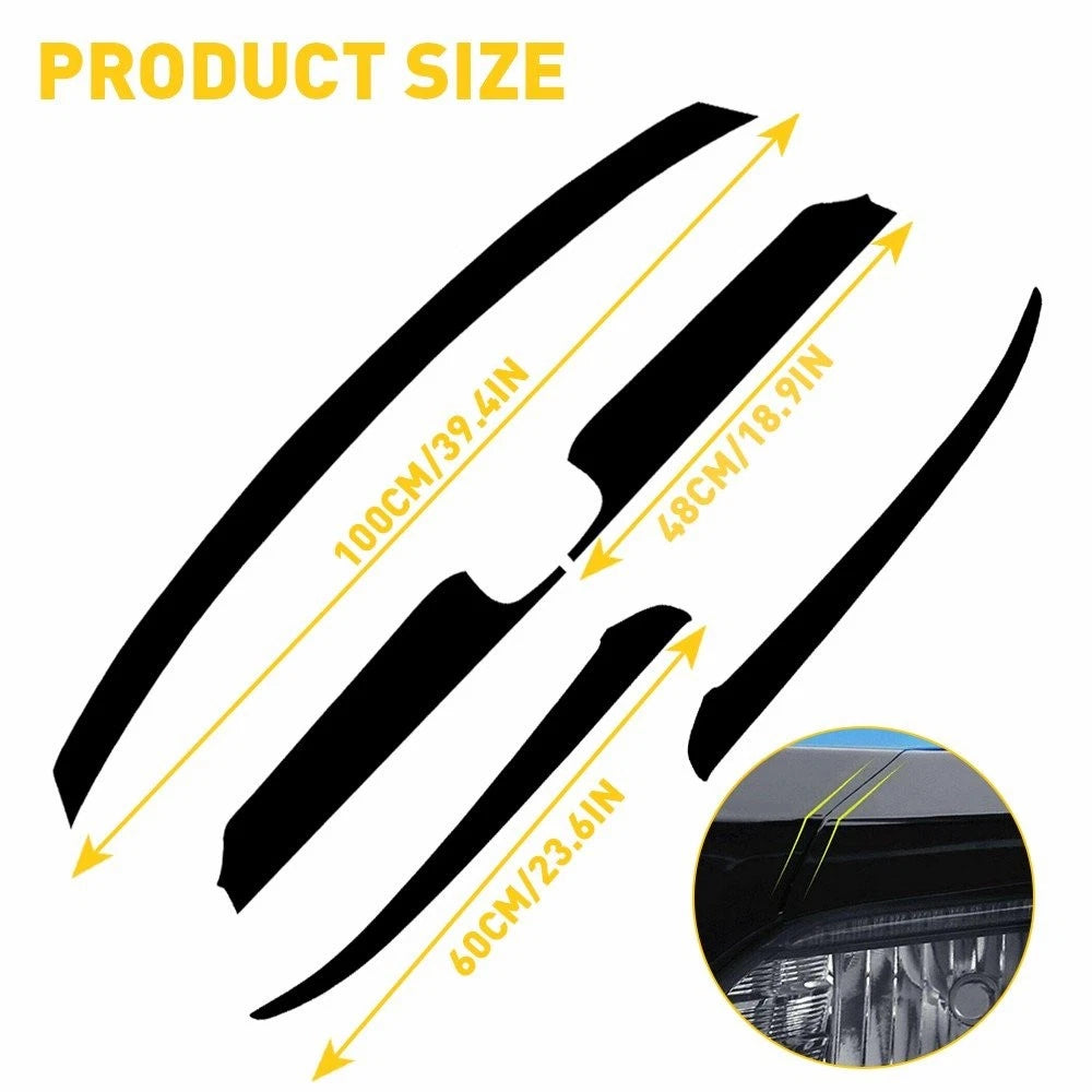 Front Grille Chrome Delete Blackout Vinyl Trim for Honda Accord (2021-2022)