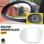 Heated Mirror Glass w/ Backing Left Side LH for BMW 335i 135i 128i (2007–2013)
