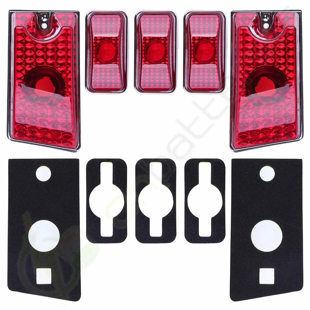 5pcs Red Cab Marker Lights for Hummer H2 SUT SUV (2003–2009)