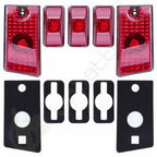 5pcs Red Cab Marker Lights for Hummer H2 SUT SUV (2003–2009)