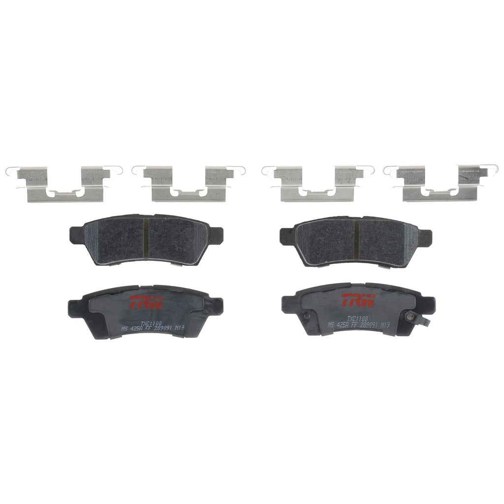 Set of 4 Disc Brake Pads for Nissan Frontier (2005–2020)