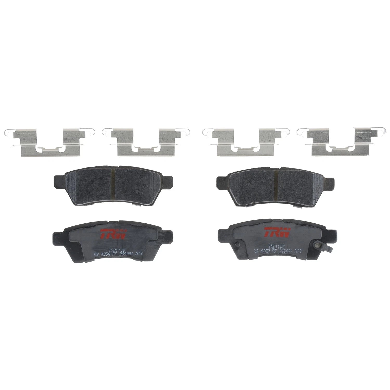 Set of 4 Disc Brake Pads for Nissan Frontier (2005–2020)