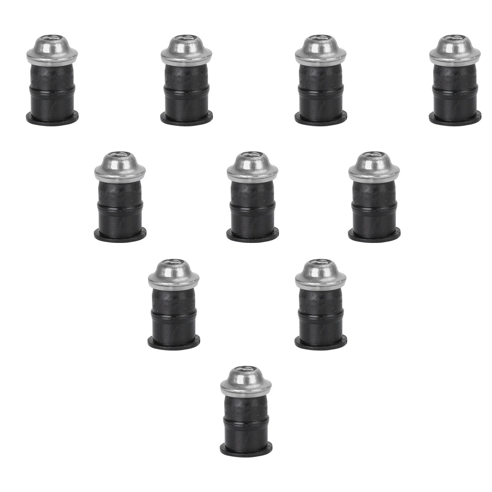 10x Aluminum M5x16mm Screen Bolts Rubber Well Nuts for Yamaha
