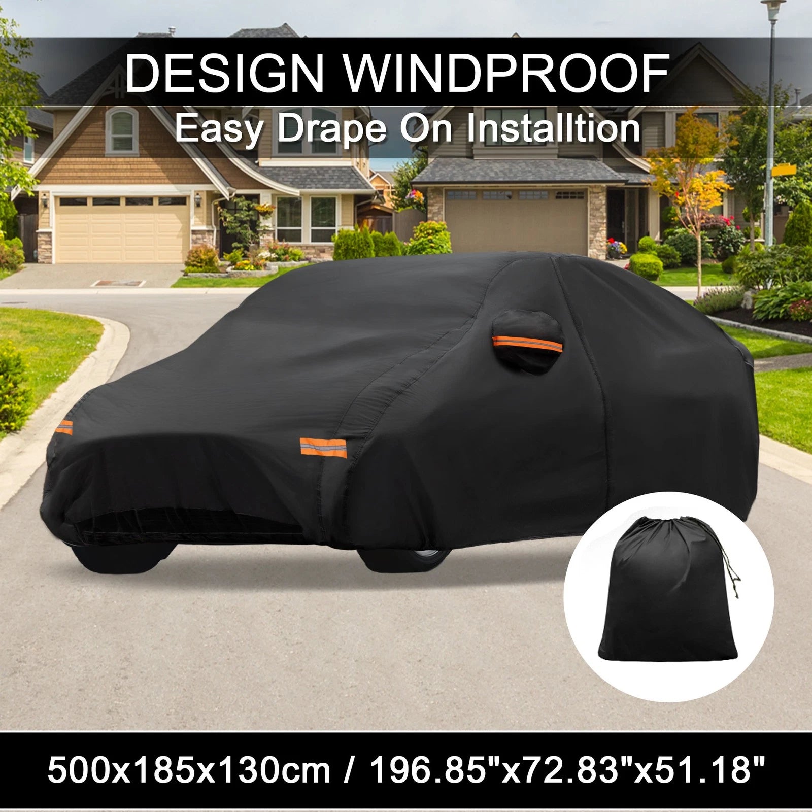 Waterproof 210D-PU Car Cover for Kia K5 (2021–2023)
