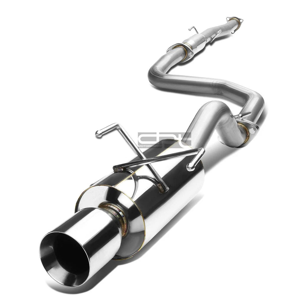Rolled Muffler Tip for Honda Civic 3Dr (1992–1995) - Stainless Racing Catback