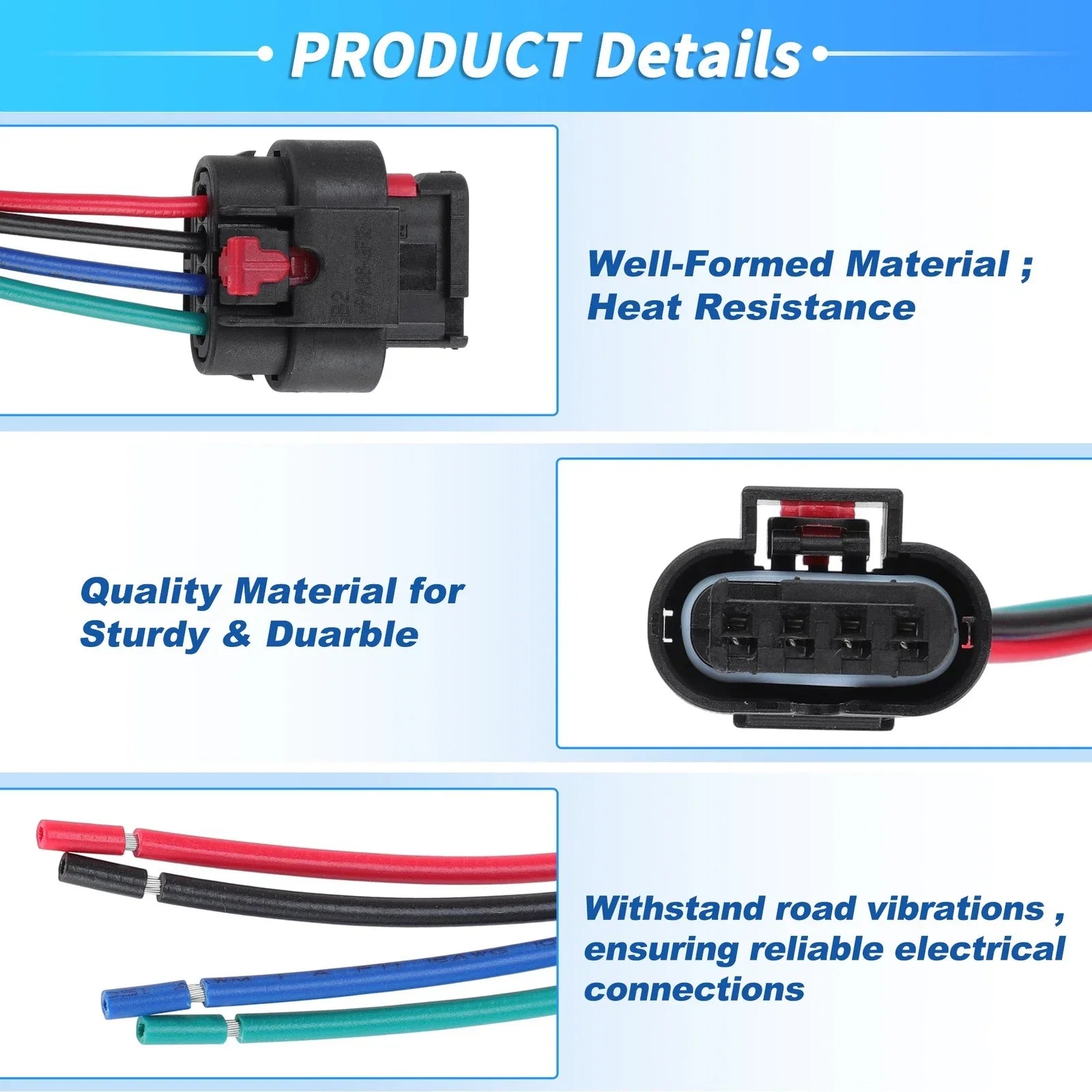 Fuel Rail Pressure Sensor Connector Pigtail for GMC L5P Duramax 6.6L