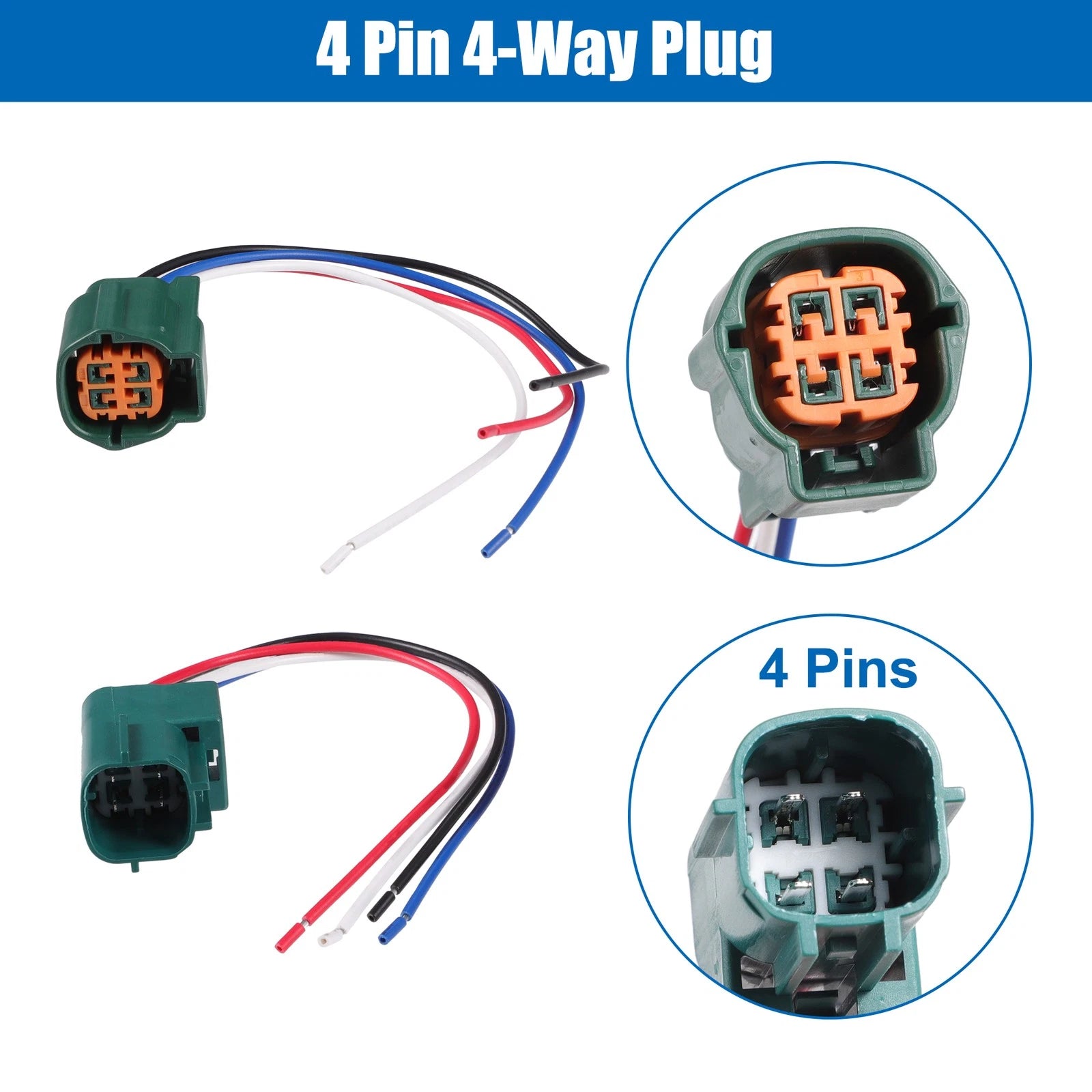 Set of 4 O2 Sensor Connector Cables for Nissan Infiniti (Year Range Not Specified)