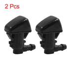 2X Black ABS Windshield Cleaning Nozzles for Ford Escape 