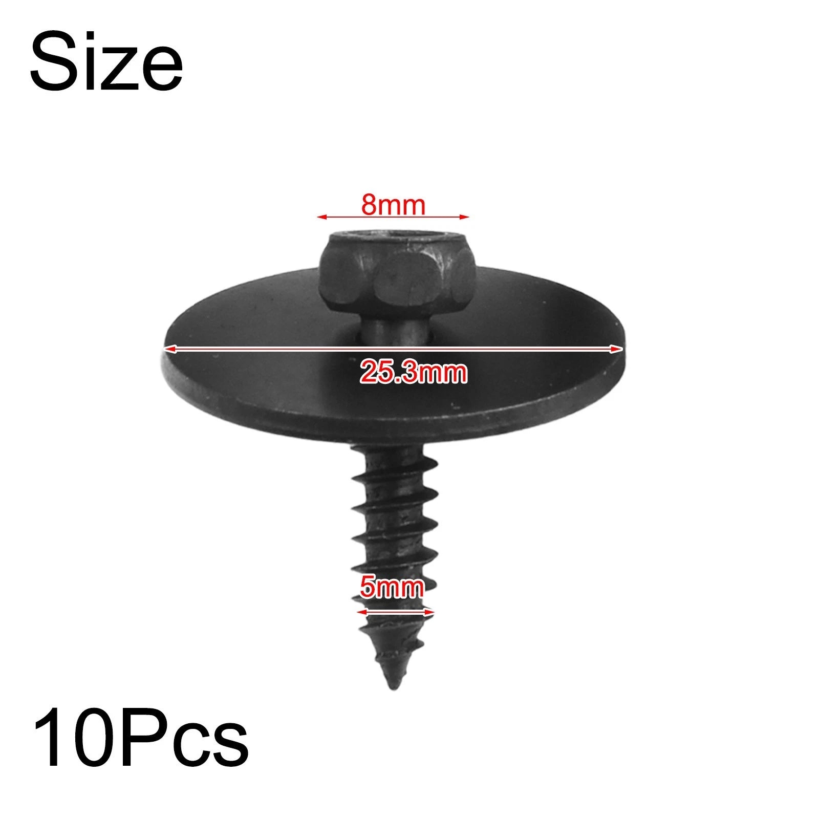 10x 8mm Hex Screw for Mercedes Undercar Shield (2019900536)