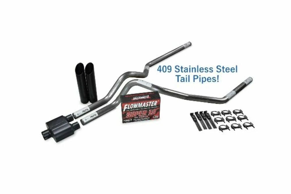 Dual Exhaust Kit for Chevy GMC 1500 (2019–2025) 2.5" Stainless Steel