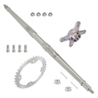 Rear Axle Shaft & Nut Pin & Sprocket & Hub for Yamaha YFZ450 (2004–2005)