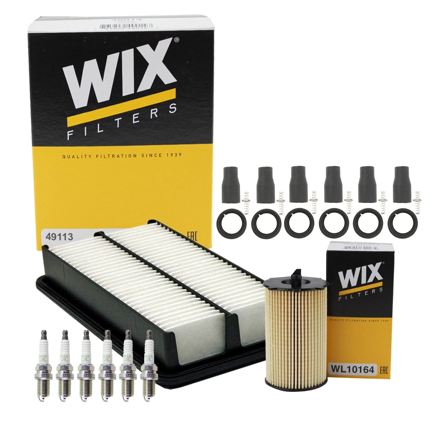 Tune Up Kit with NGK 6 Spark Plugs & Coil Boots for Kia Sedona (2006–2014)