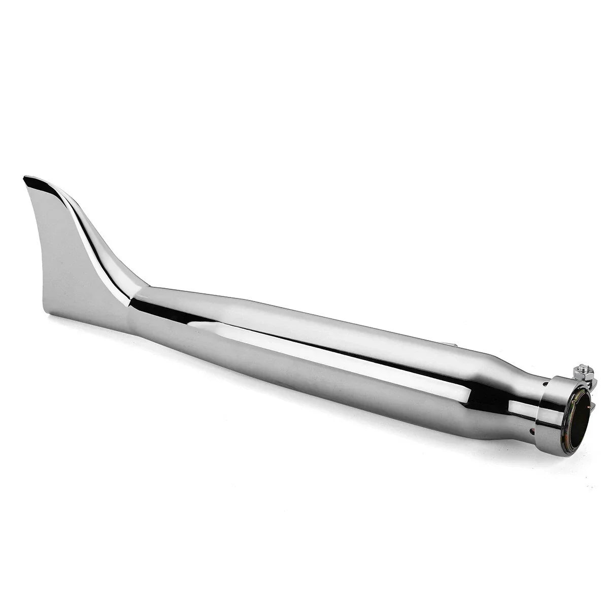 Motorcycle Exhaust Pipe Fish Tail for Bobber Chopper Cafe Racer