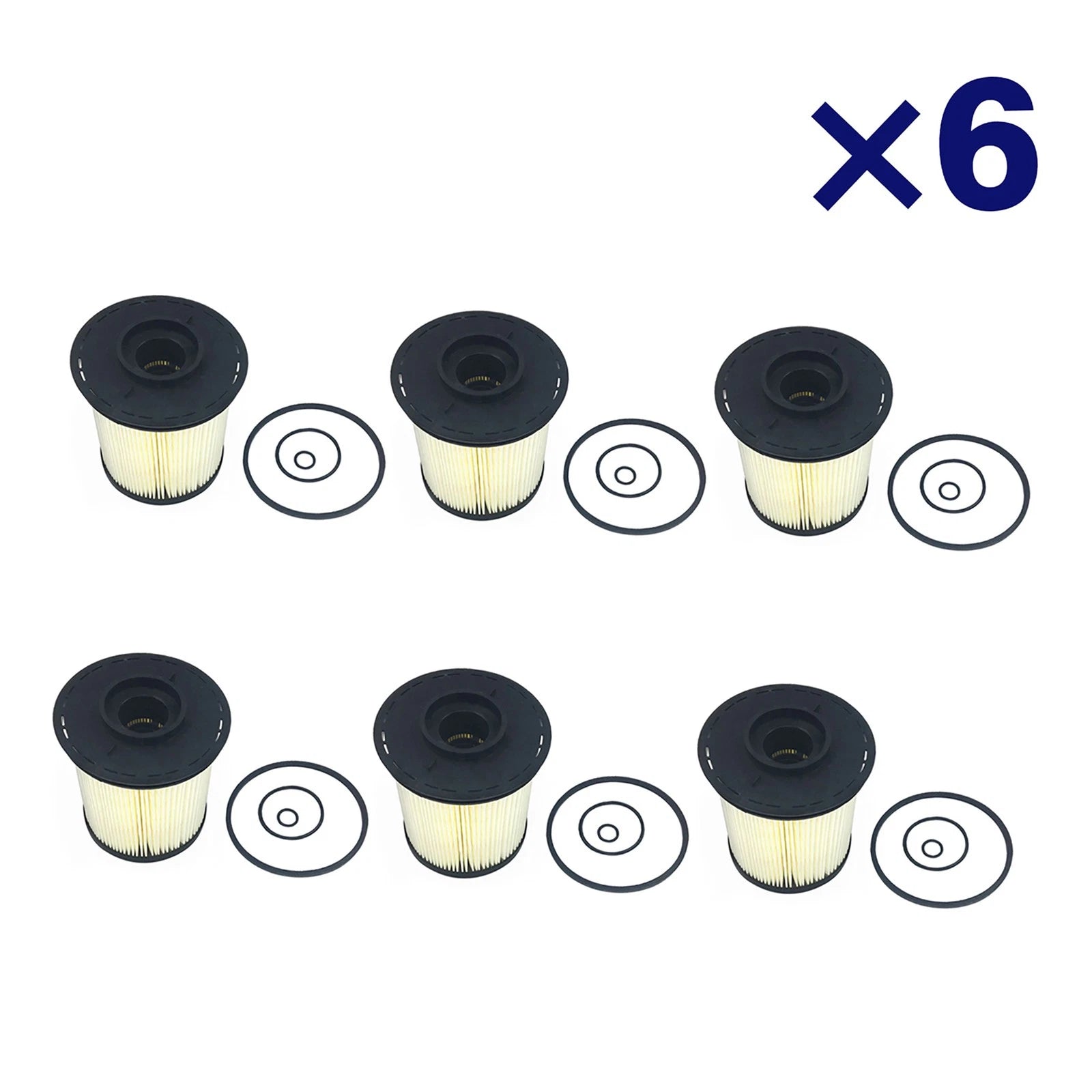 6X Fuel Filters F59201 for Dodge Ram 2500 3500 (1994–2002) 5.9L Turbo Diesel