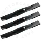 3 Pcs Mower Blade Deck for John Deere 325 335 345 425 445 455 (1992–2007)