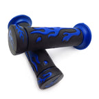 1" Blue Flame Gel Hand Grips for Yamaha FZR YZF 600 (1990–1999)