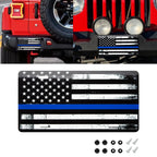Vintage American Front Flag License Plate Vanity Gift for Universal (—)