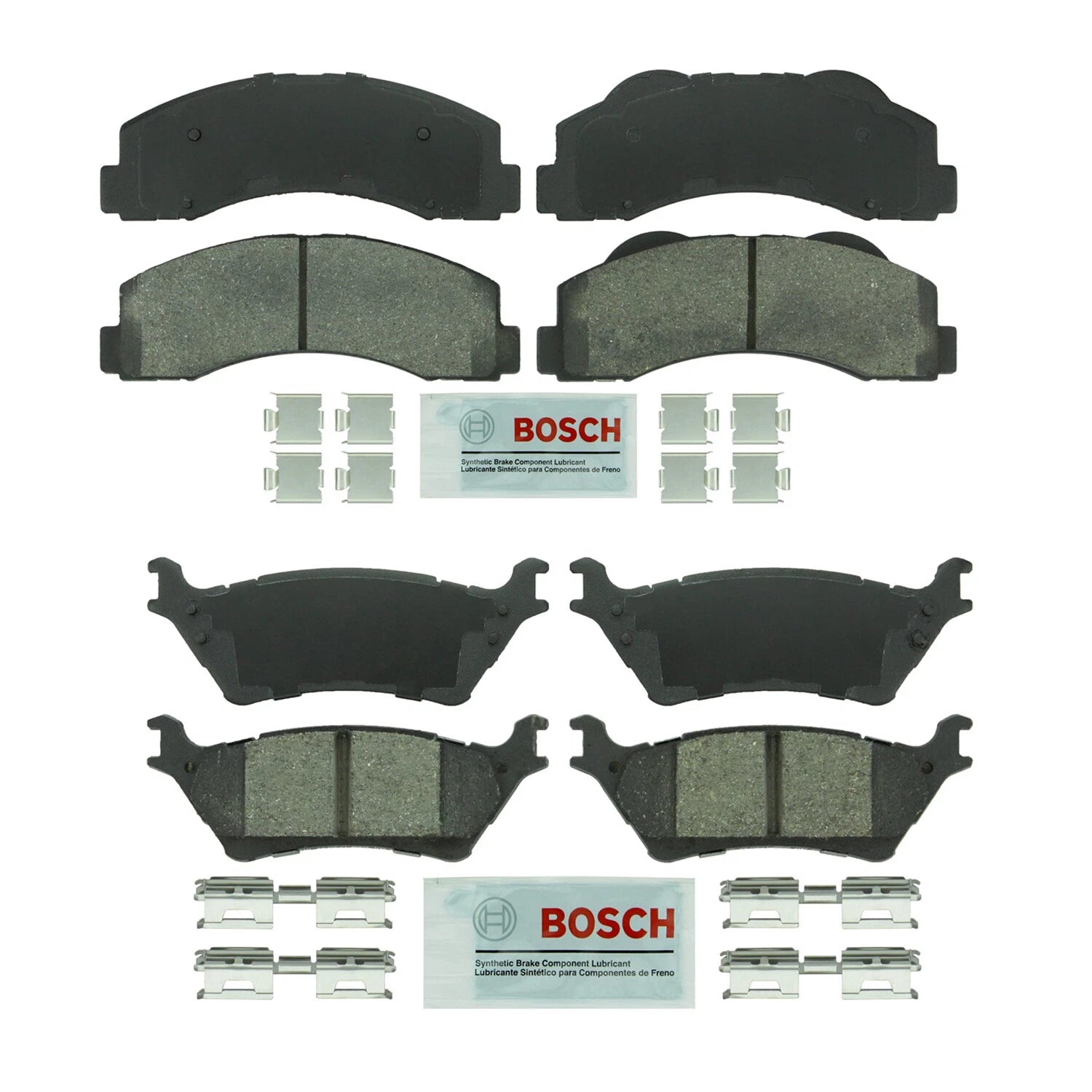 Bosch Blue Front & Rear Ceramic Disc Brake Pad Kit for Ford F-150 (2012–2017)