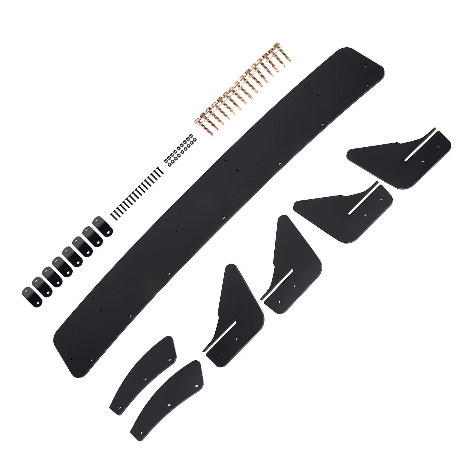 Rear Bumper Lip Diffuser Shark Fins Splitter Kit for Volkswagen Golf MK7 (2015–2021)