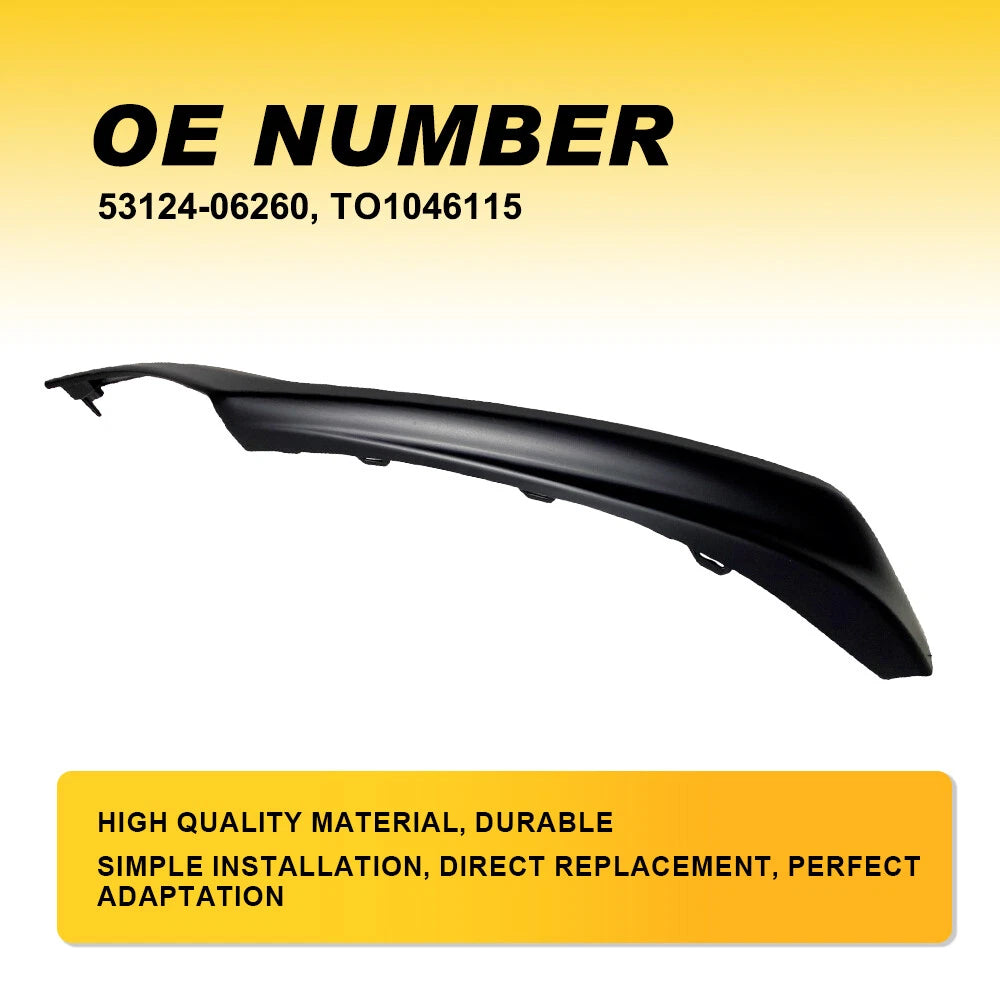 Set of 2 Front Bumper Side Trim for Toyota Camry (2021–2023) Black