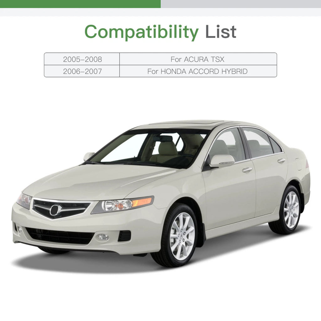 Passenger Side View Mirror Glass for Acura TSX/Honda Accord Hybrid (2005–2008)