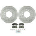Set of 2 Bosch Rear Vented Rotors & Semi-Metallic Brake Pads for Lexus Toyota