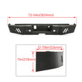 Steel Rear Bumper Assembly with LED Lights for Chevrolet Silverado 2500/3500 (2015–2019)