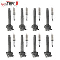 8X Ignition Coils + 8X Spark Plugs for Ford F150 Mustang (2011–2016)