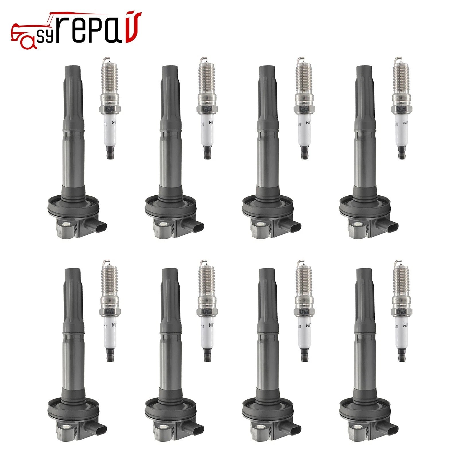 8X Ignition Coils + 8X Spark Plugs for Ford F150 Mustang (2011–2016)