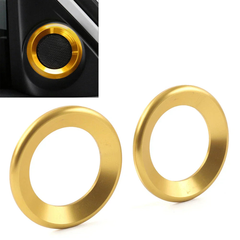 A-Pillar Horn Ring Cover for Honda Civic 2016-2021 Gold  Pieces