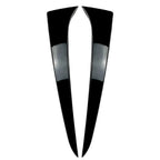 Gloss Black Rear Window Side Wing Trim Covers for Skoda Kamiq (2019-2023)