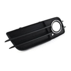 Left Front Fog Light Grille Cover w/Chrome Ring for Audi A4 S4 (2008-2012)